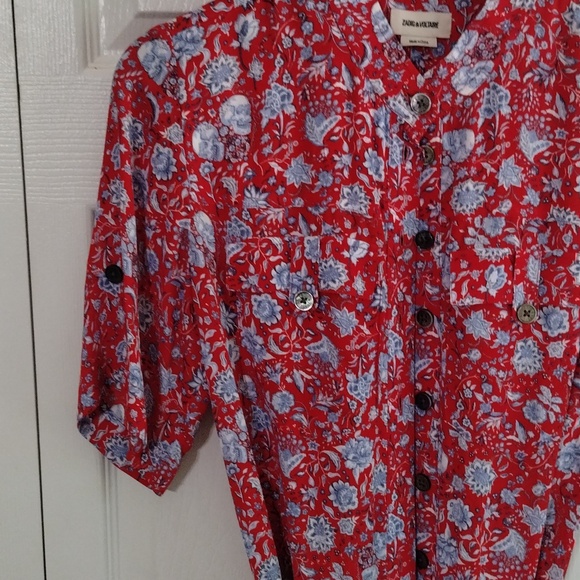 Zadig Voltaire Cookis Flowers field Romper Size XS - Picture 4 of 10